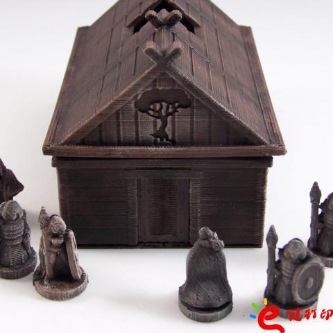 復古風的金屬質感3D打印VIKING房子欣賞 很像巧克力(帶下載地址) 復古風的金屬質感3D打印VIKING房子欣賞 很像巧克力(帶下載地址)