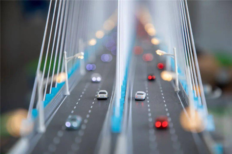 微縮模型一睹馬鞍山長江公鐵大橋2